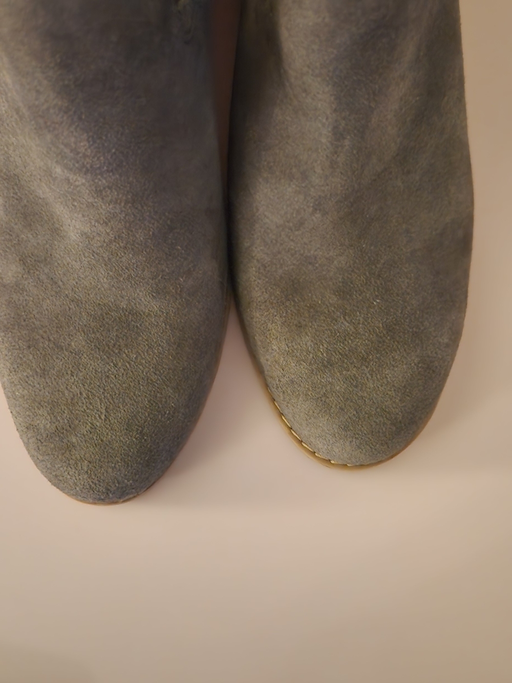 Toms Gray Suede Ankle Booties